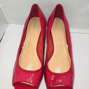 Cole Haan Women's Red Peep Toe Shoes